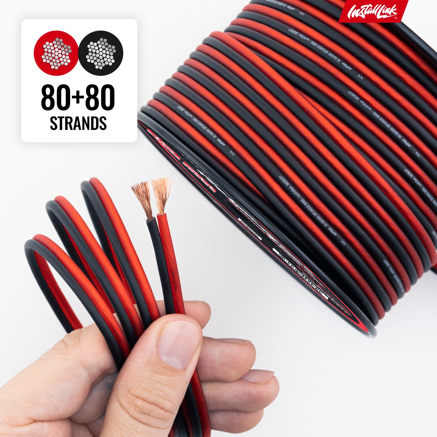 Speaker Wire 16 Gauge, CCA, 100ft, Red/Black image 7