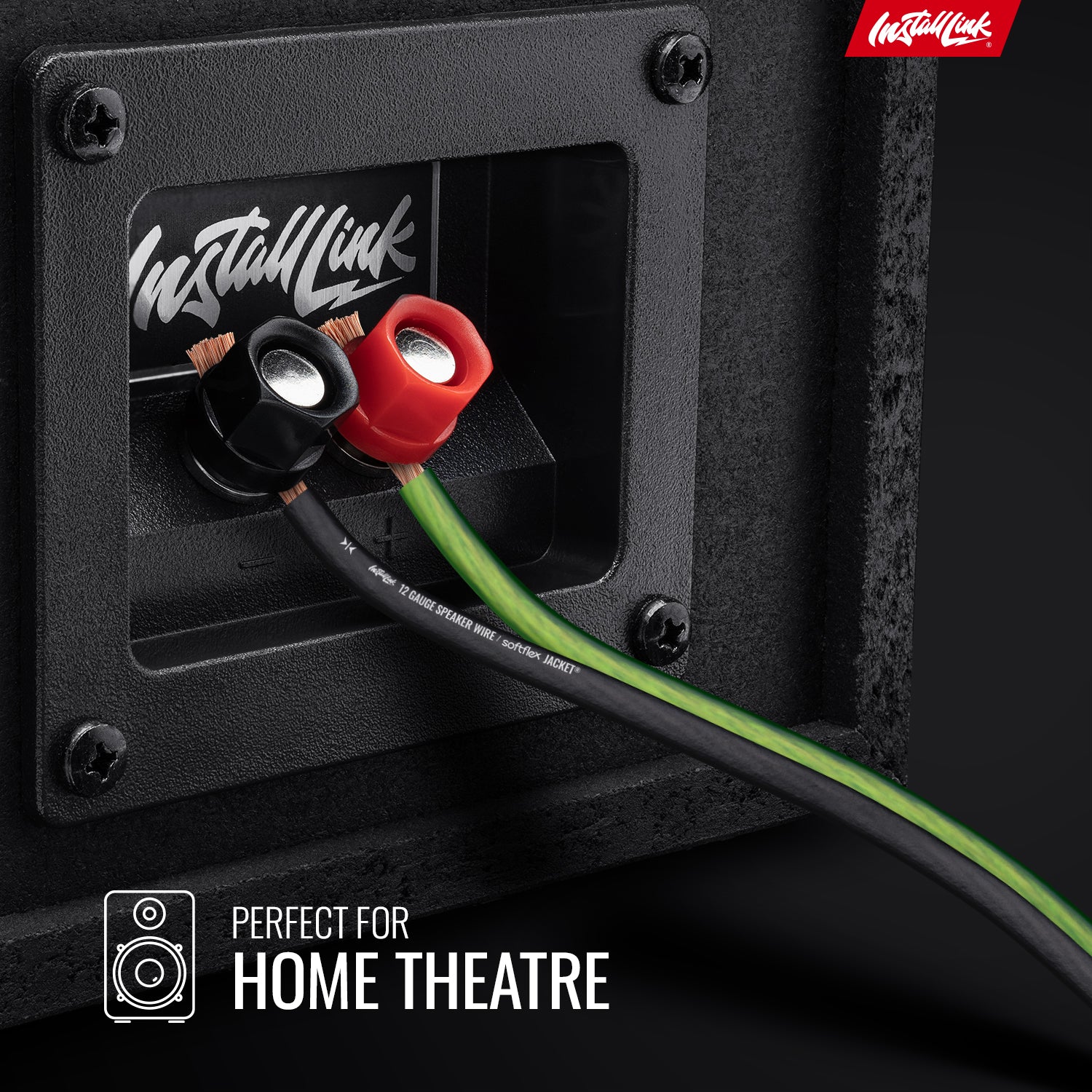 Speaker Wire 12 Gauge, CCA, 30ft, Green/Black image 2