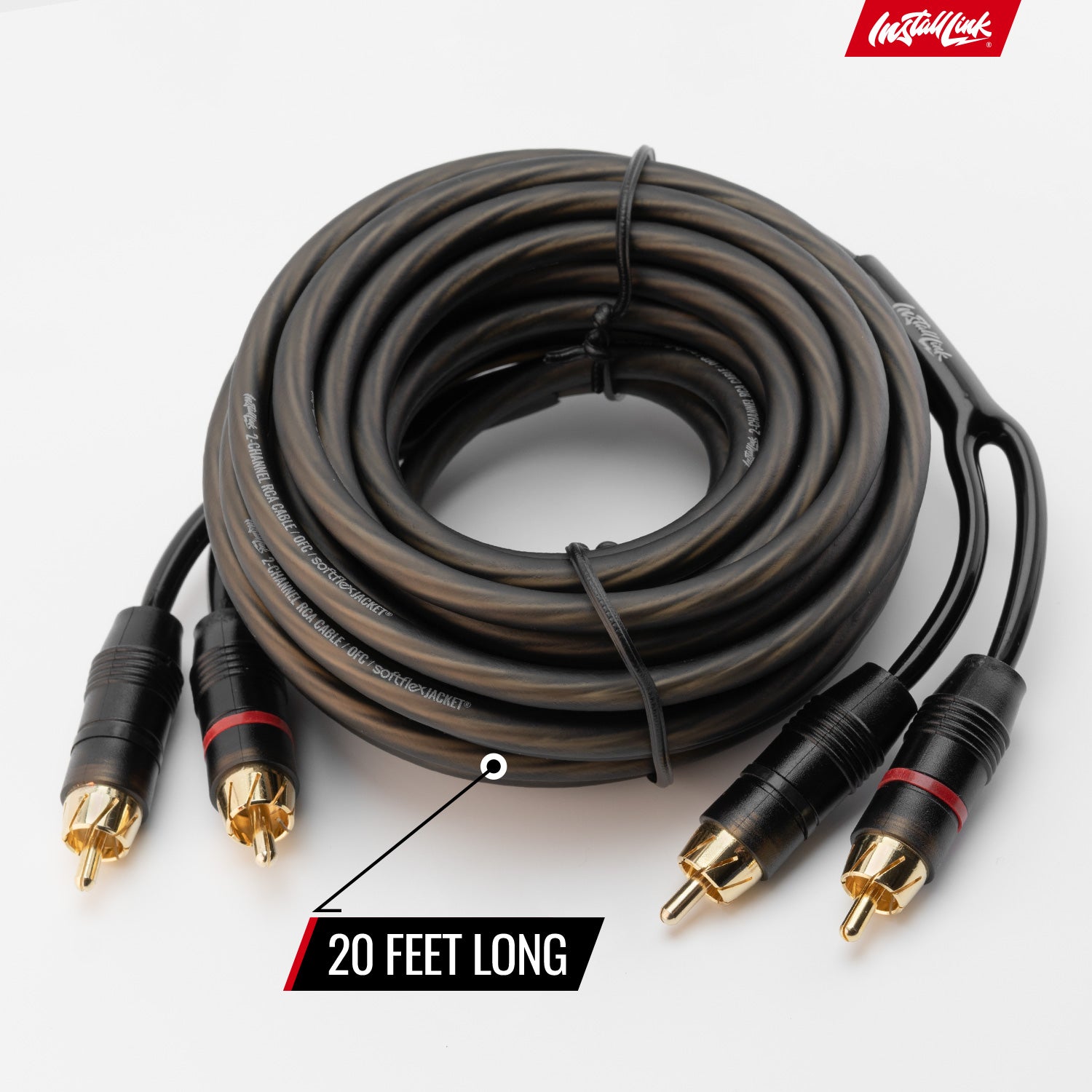 RCA Audio Cable for Subwoofer or Stereo Cable, 2-Channel, 20ft image 3