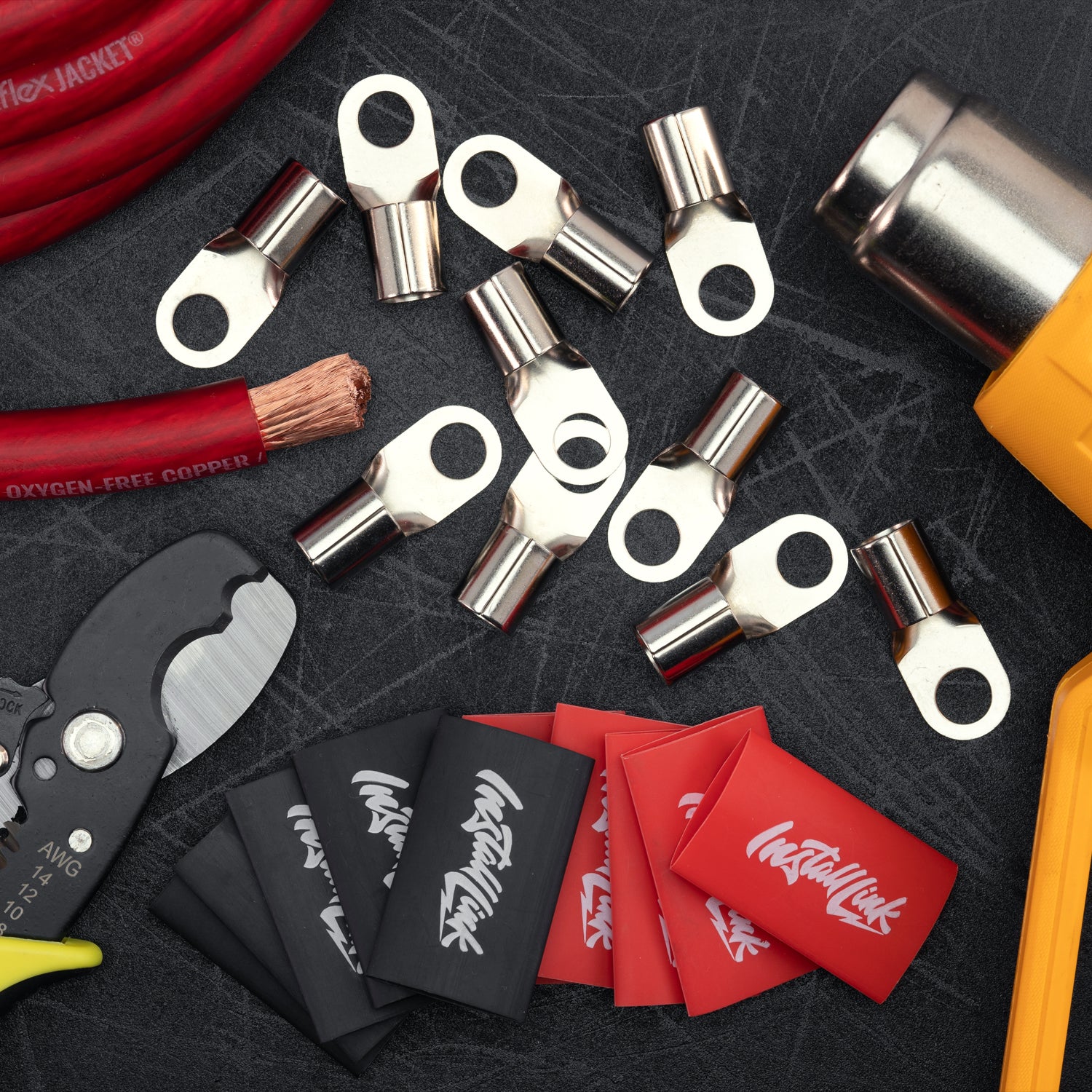 1/0 Gauge Nickel-Brass Lugs (3/8") with Heat Shrink, 10-Pack image 7