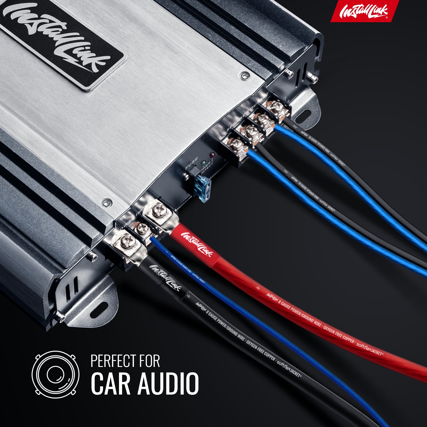 Speaker Wire 16 Gauge CCA, 100ft, Blue/Black image 1