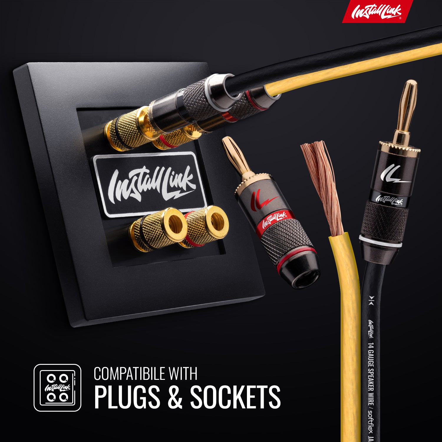 Speaker Wire 14 Gauge CCA, 100ft, Yellow/Black image 3