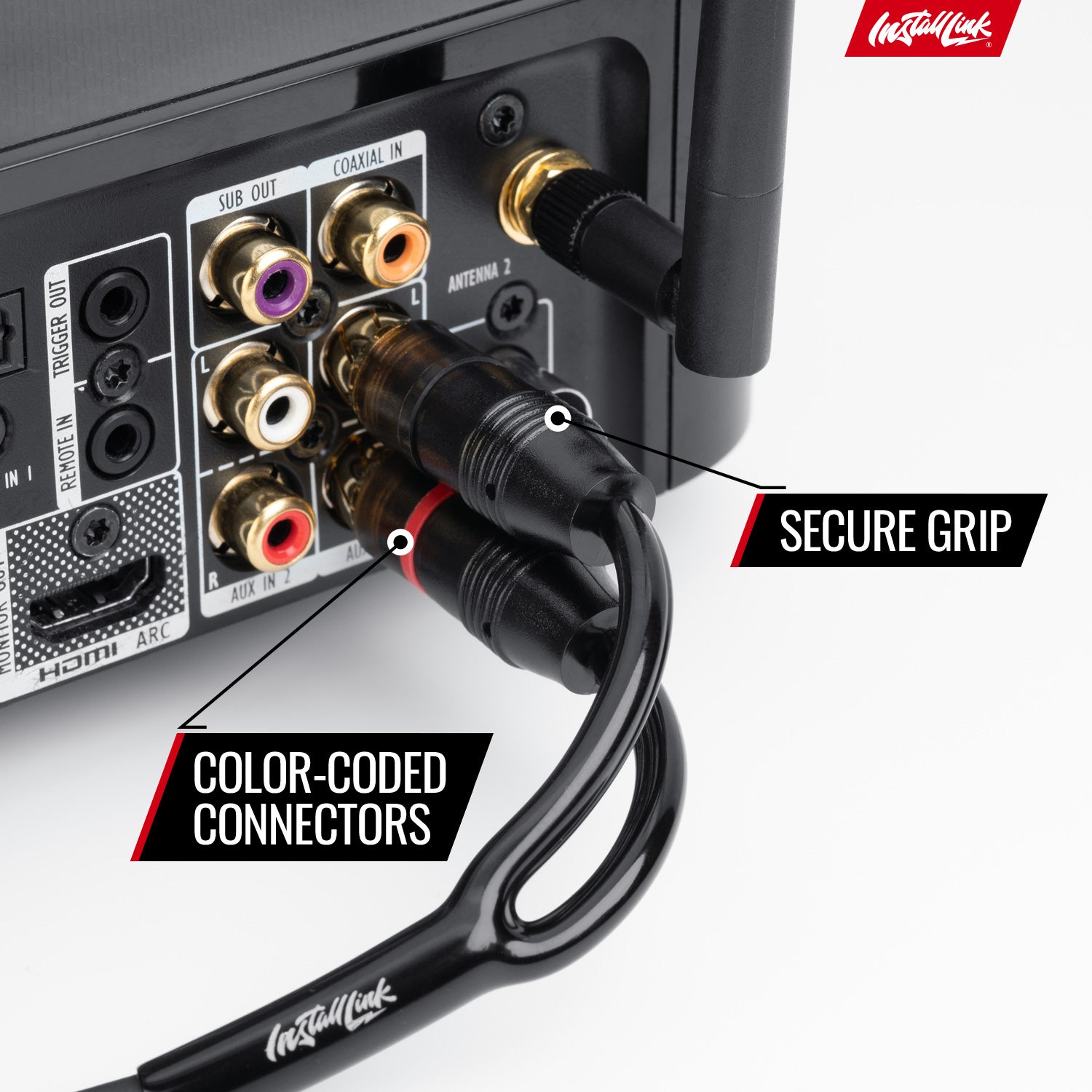 RCA Audio Cable for Subwoofer or Stereo Cable, 2-Channel, 12ft image 5