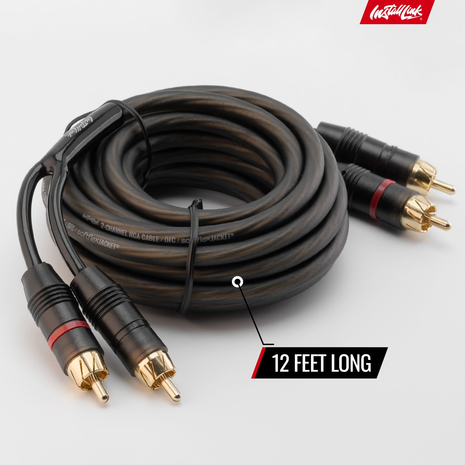 RCA Audio Cable for Subwoofer or Stereo Cable, 2-Channel, 12ft image 3