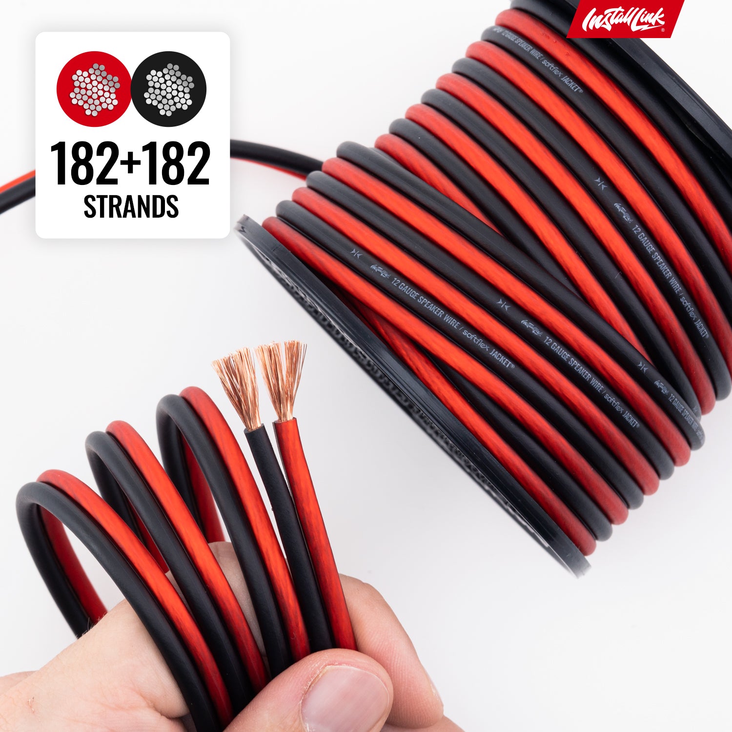 Speaker Wire 12 Gauge CCA, 30ft, Red/Black image 7