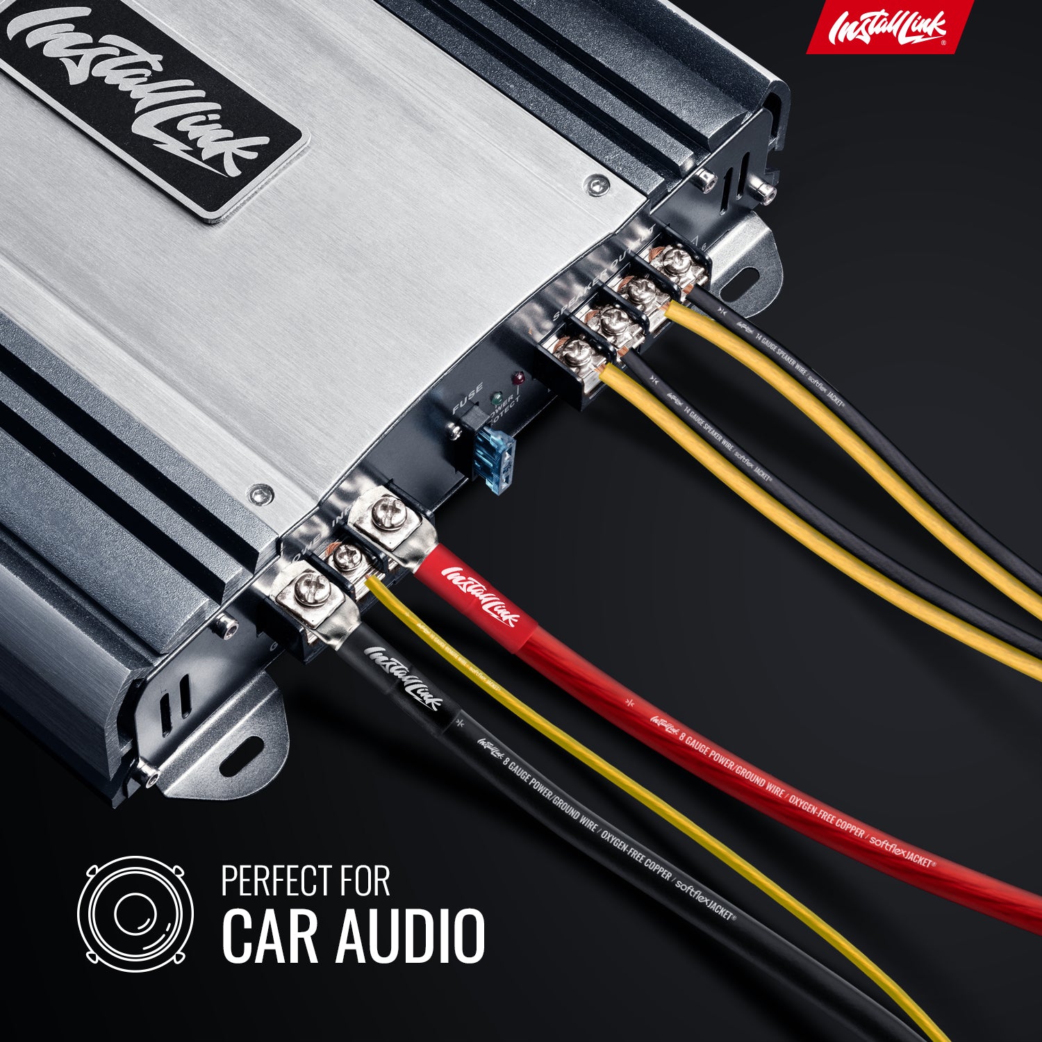 Speaker Wire 14 Gauge CCA, 100ft, Yellow/Black image 1