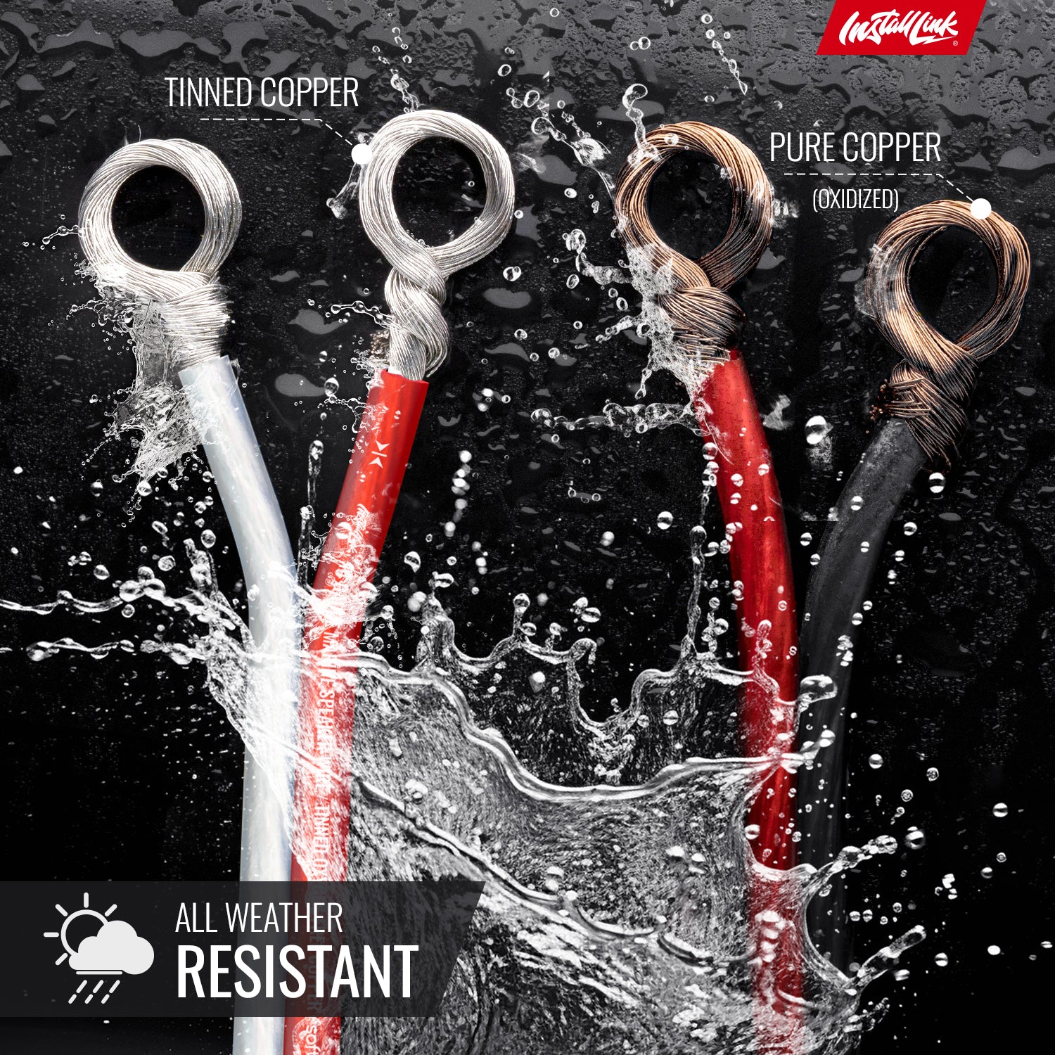 Marine Speaker Wire 14 Gauge, Tinned OFC, 100ft, Red/White image 7
