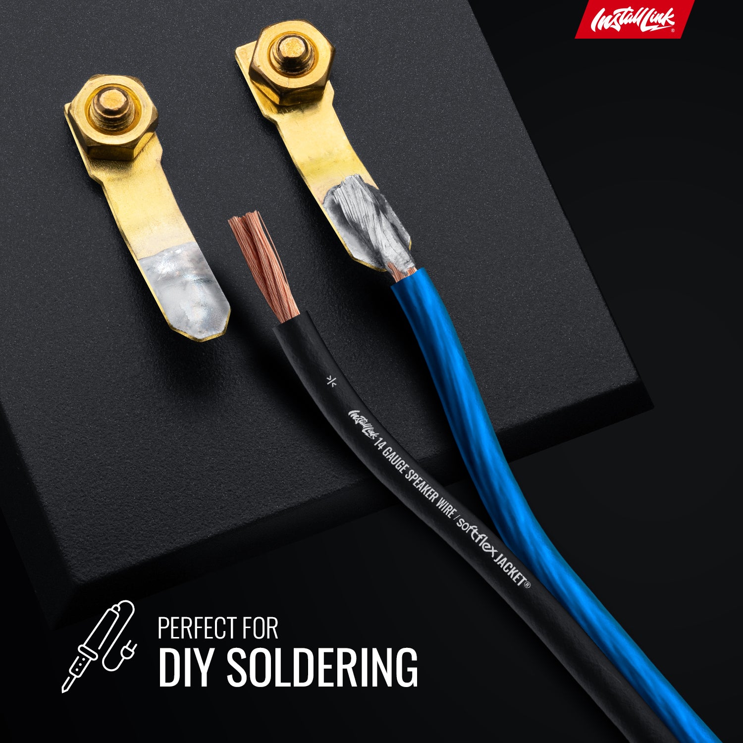 Speaker Wire 14 Gauge, CCA, 100ft, Blue/Black image 5
