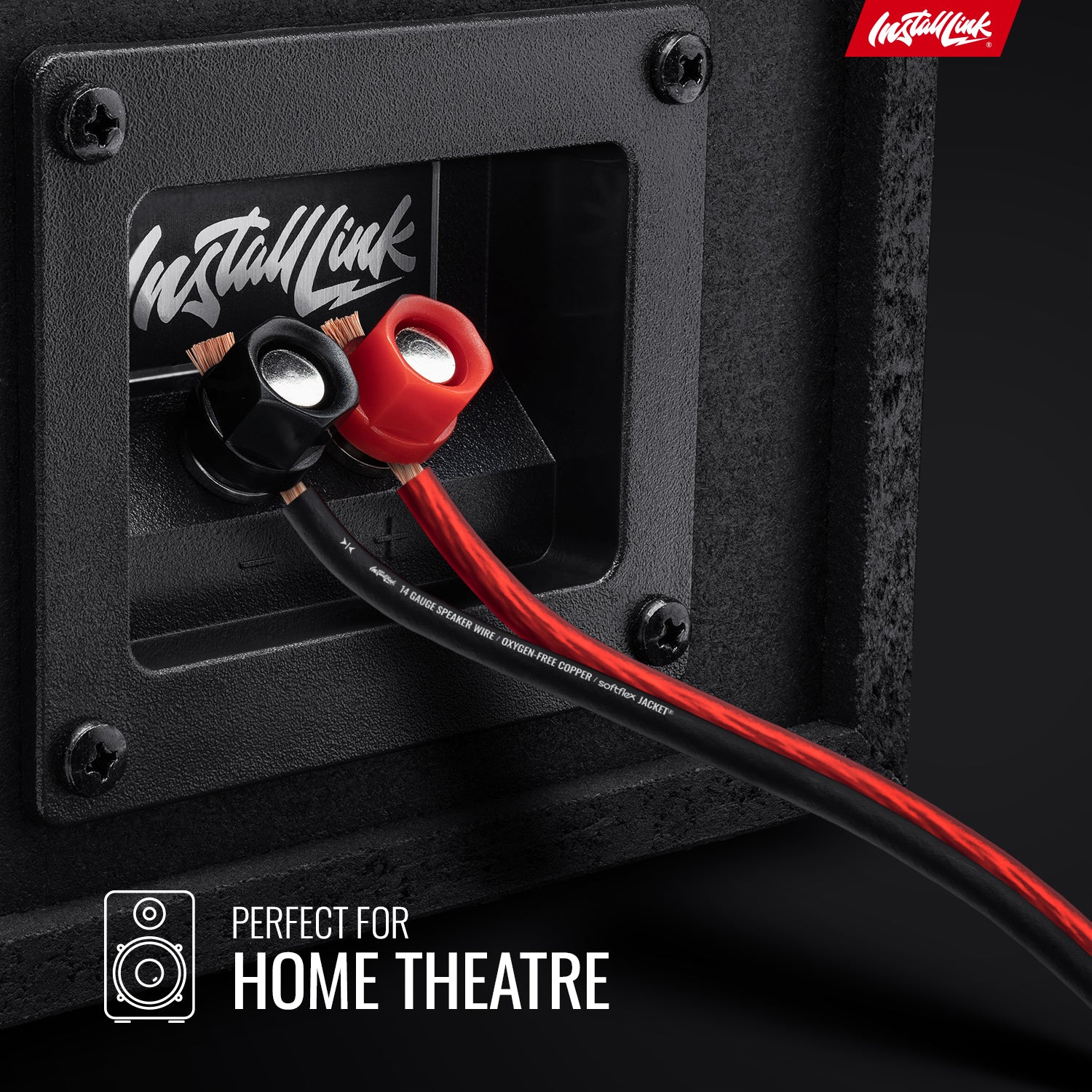 Speaker Wire 14 Gauge, OFC, 100ft, Red/Black image 2
