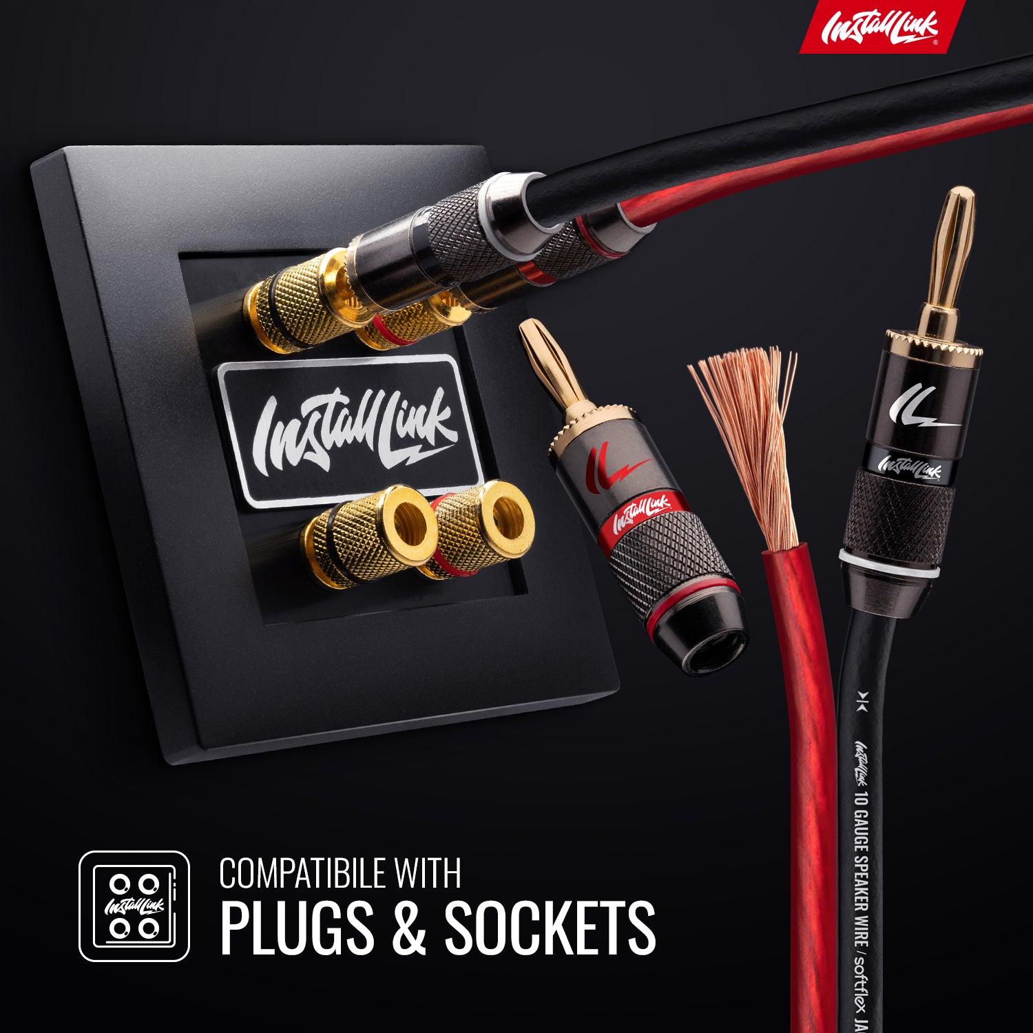 Speaker Wire 10 Gauge, CCA, 50ft, Red/Black image 3