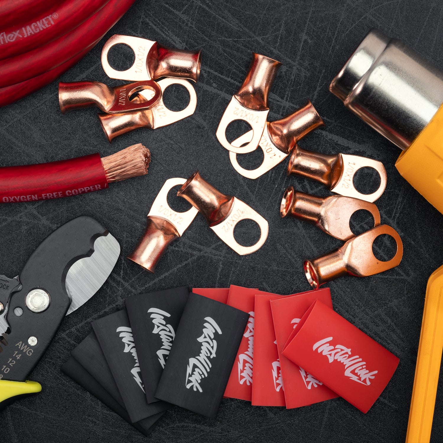 1/0 Gauge Copper Lugs (1/2") with Heat Shrink, 10-Pack image 7
