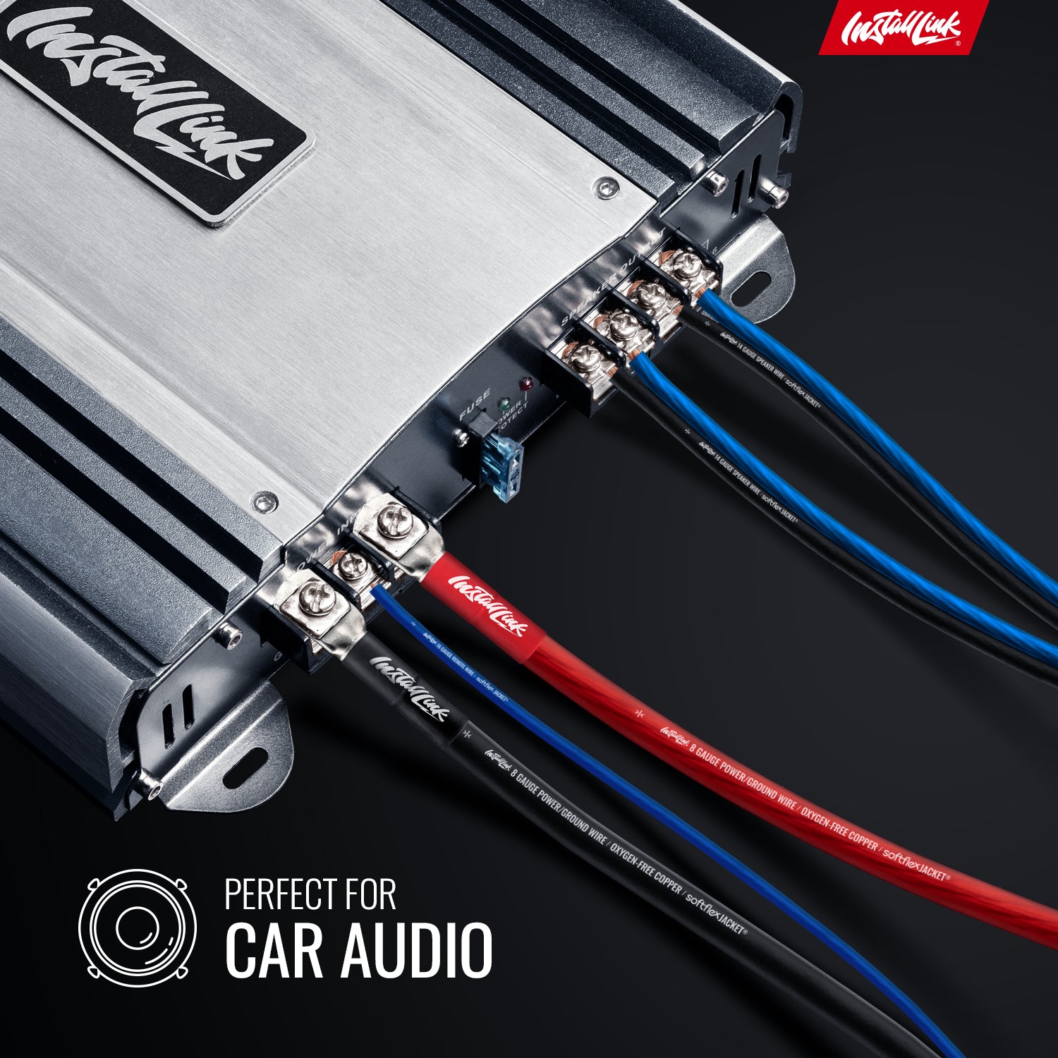 Speaker Wire 14 Gauge, CCA, 100ft, Blue/Black image 2
