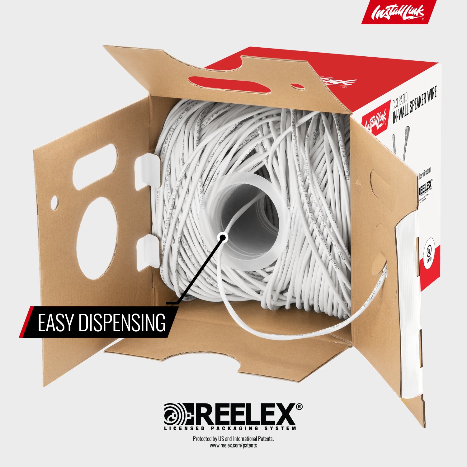 16 Gauge in-Wall Speaker Wire - UL CL3 Rated (500 FT) Oxygen Free Copper (OFC) image 8