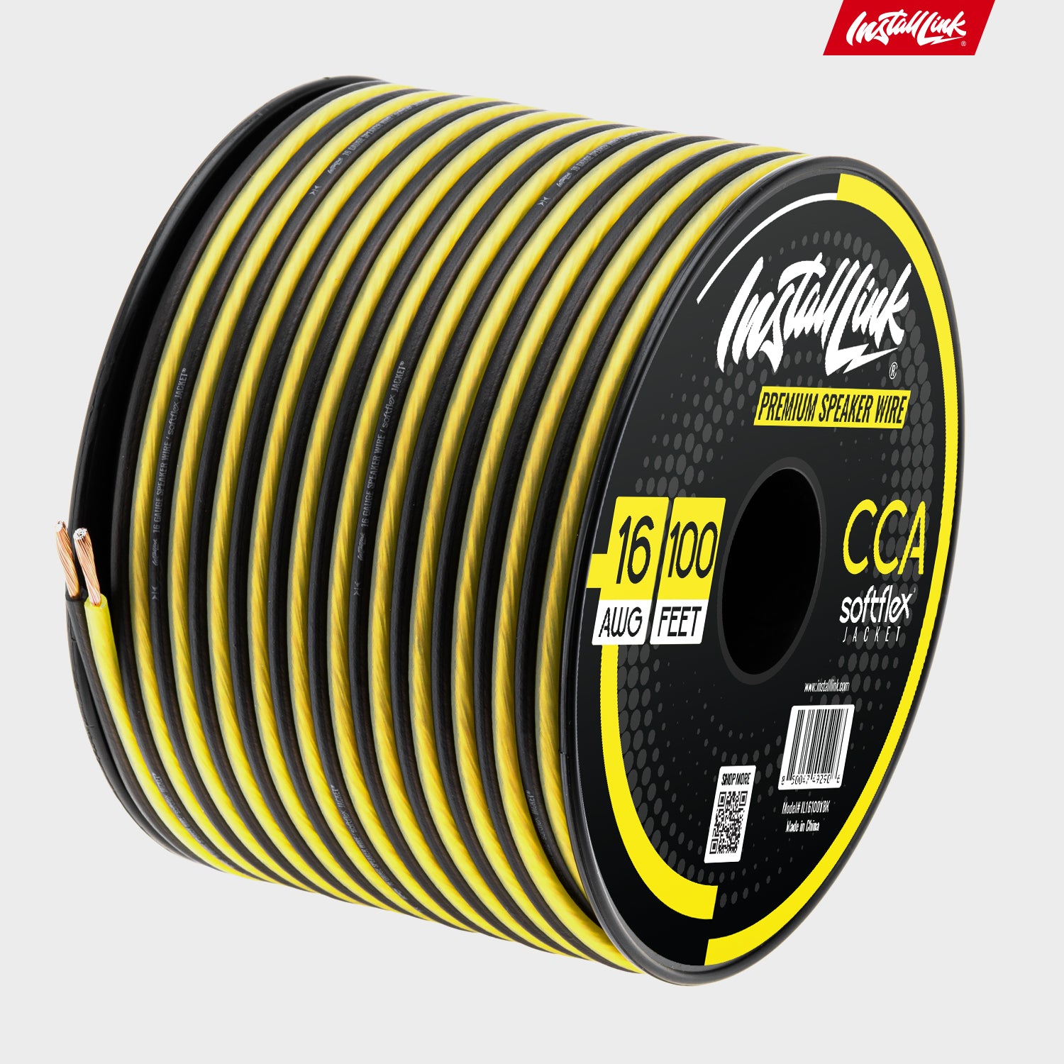 Speaker Wire 16 Gauge, CCA, 100ft, Yellow/Black image 8