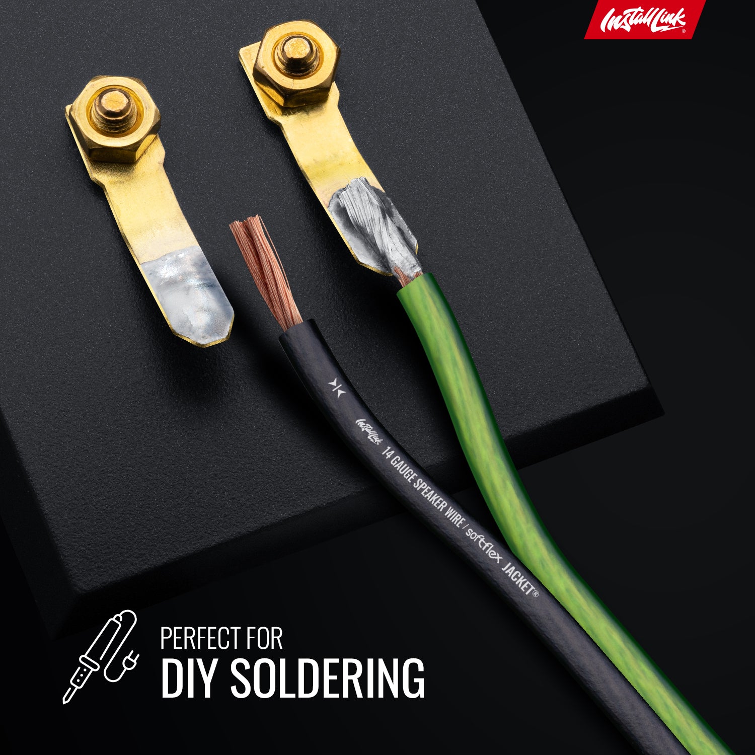 Speaker Wire 14 Gauge, CCA, 100ft, Green/Black image 4