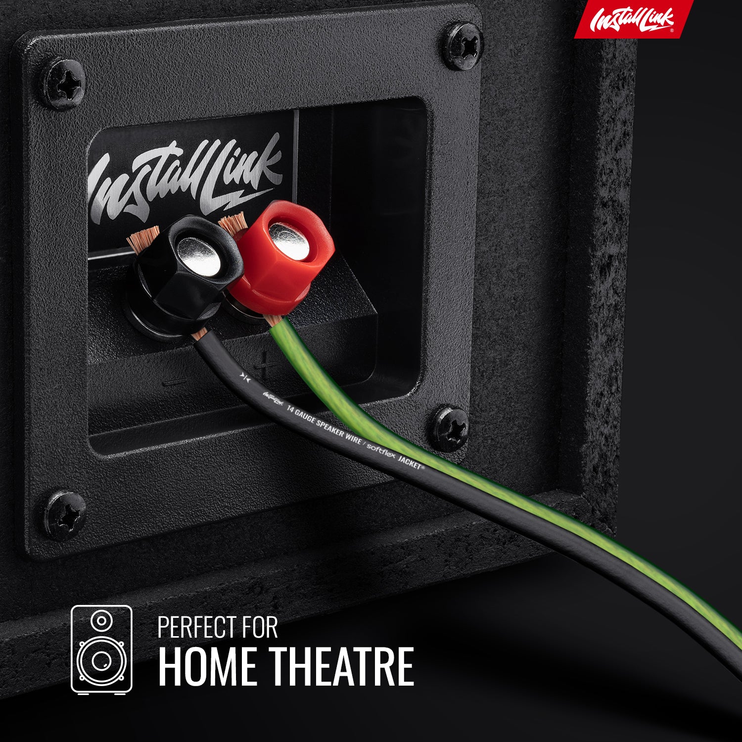 Speaker Wire 14 Gauge, CCA, 100ft, Green/Black image 2