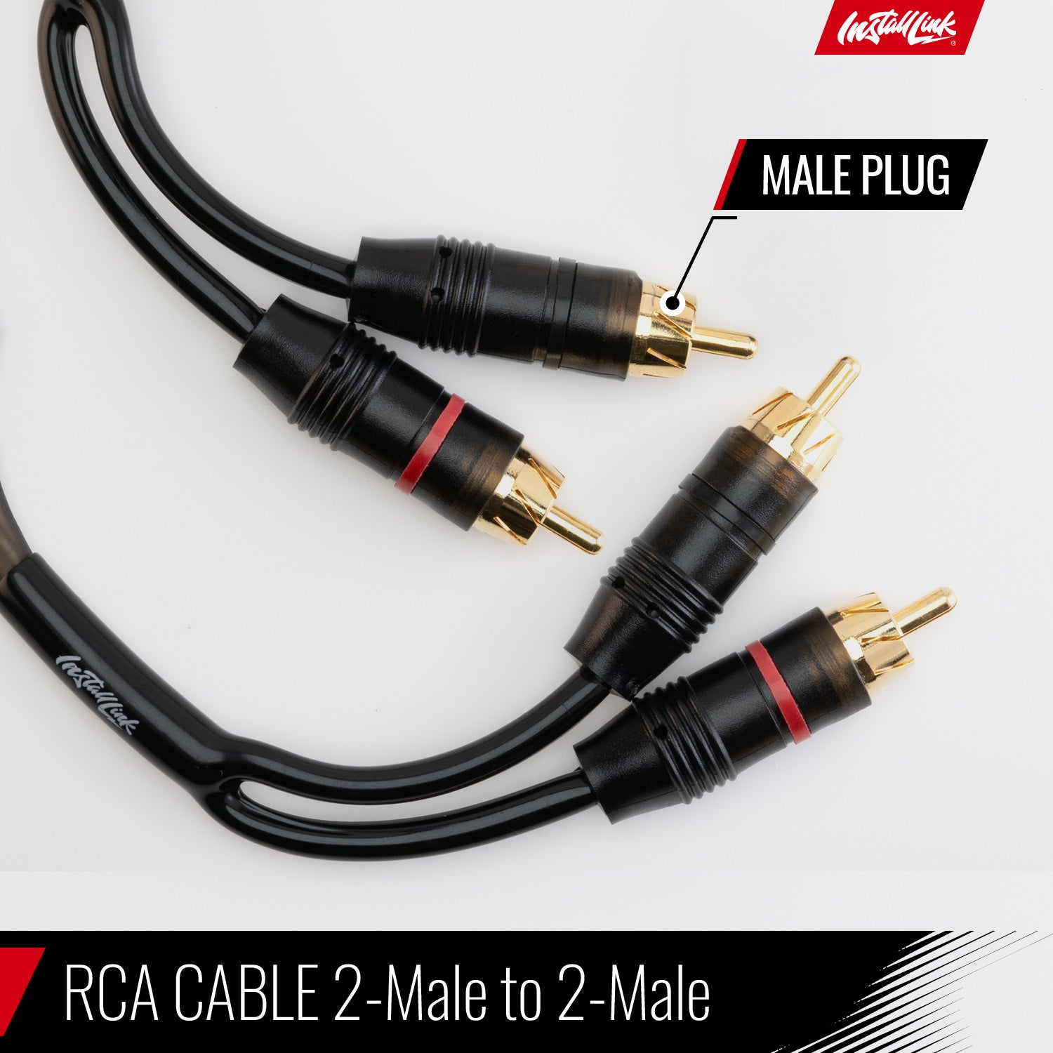 RCA Audio Cable for Subwoofer or Stereo Cable, 2-Channel, 20ft image 1