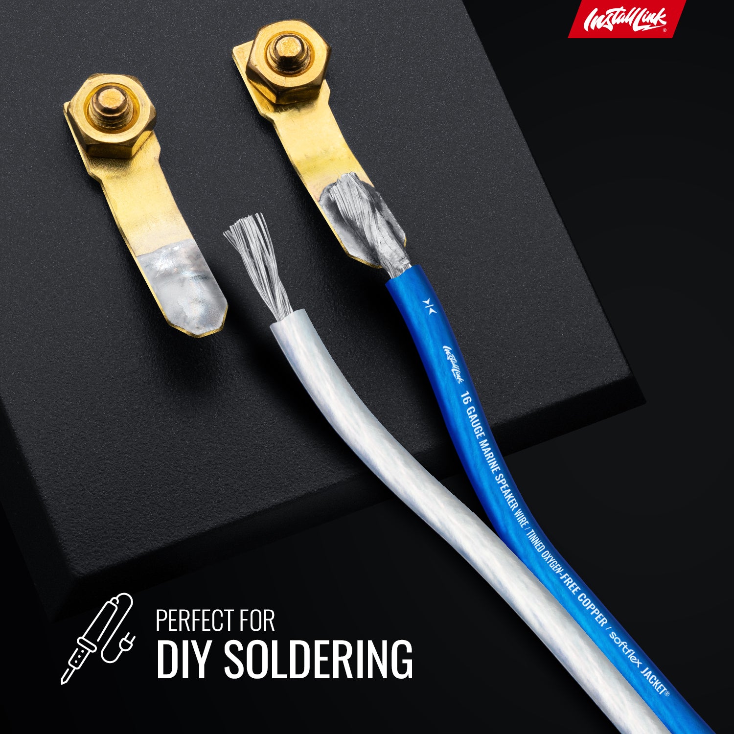 Marine Speaker Wire 16 Gauge, Tinned OFC, 100ft, Blue/White image 4