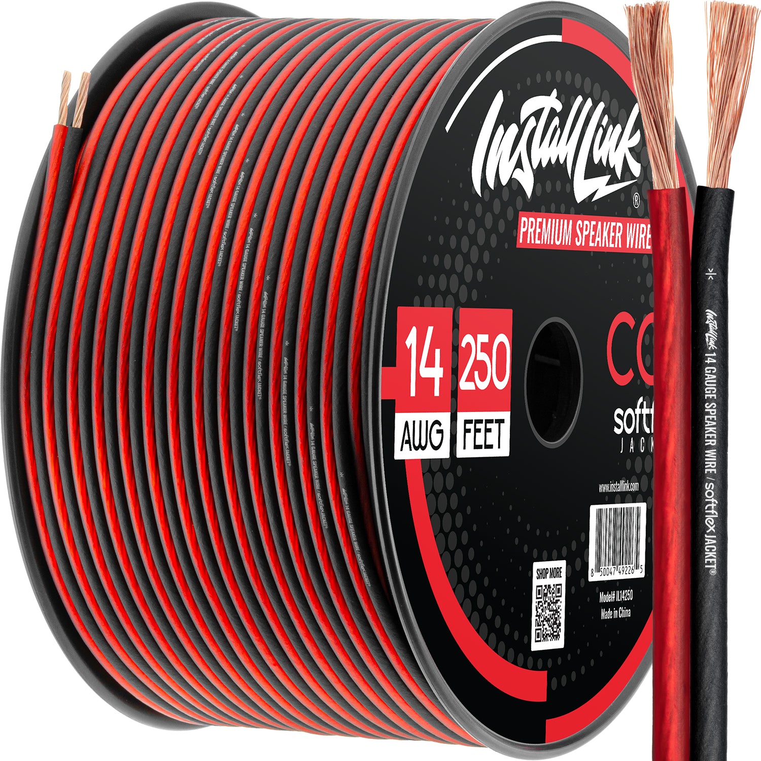 Speaker Wire 14 Gauge, CCA, 250ft, Red/Black image 0