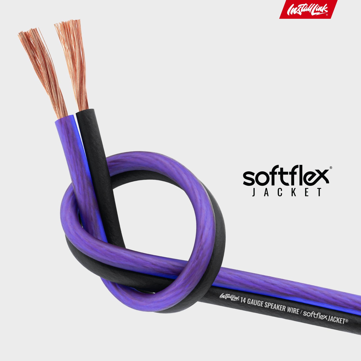 Speaker Wire 14 Gauge, CCA, 100ft, Purple/Black image 6