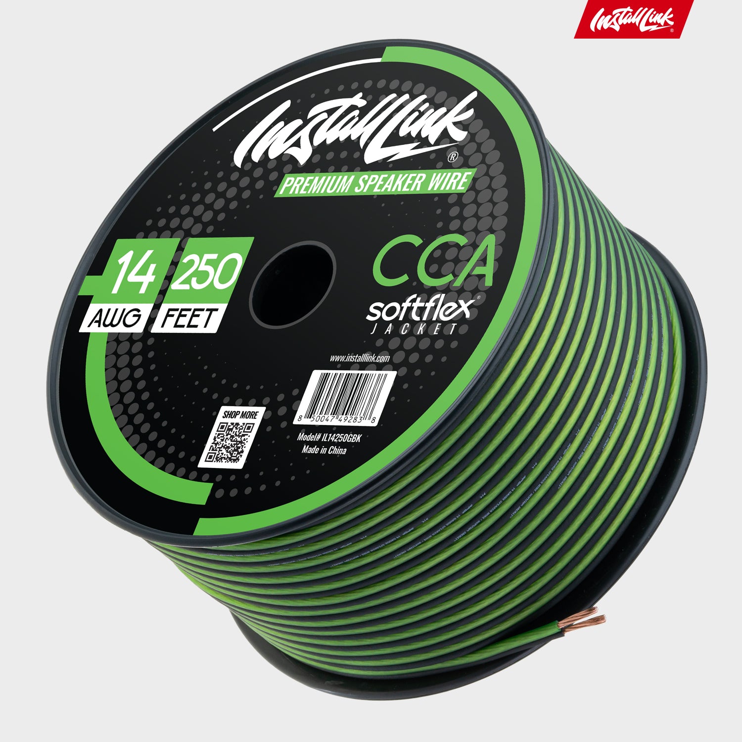 Speaker Wire 14 Gauge, CCA, 250ft, Green/Black image 8