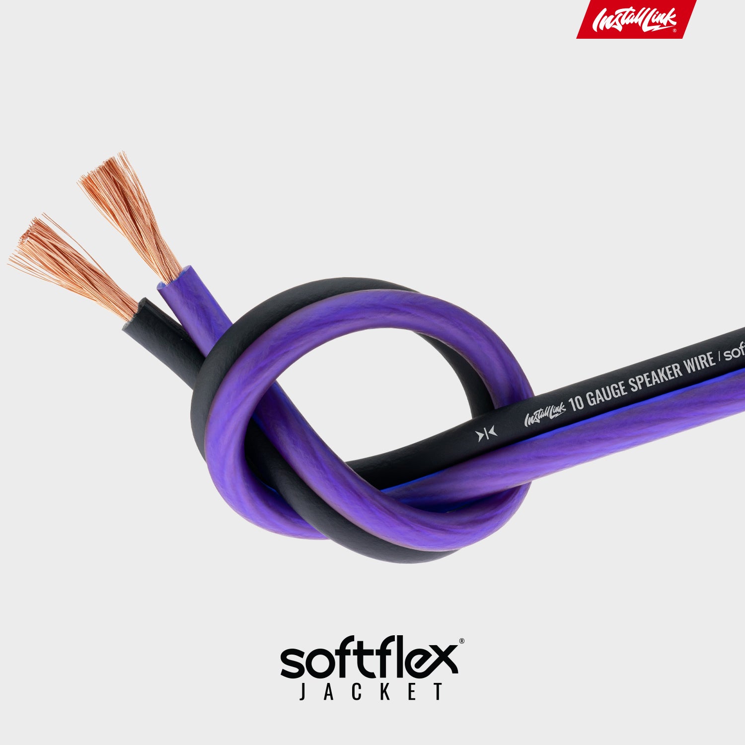 Speaker Wire 10 Gauge, CCA, 50ft, Purple/Black image 6
