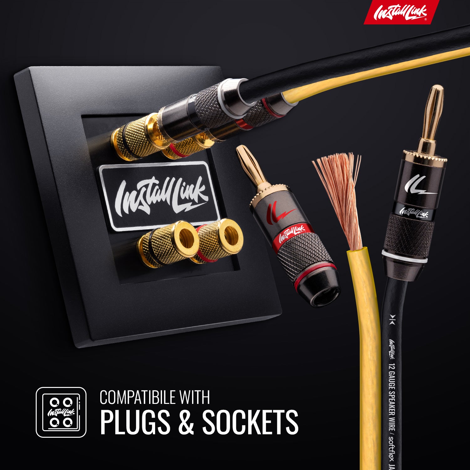 Speaker Wire 12 Gauge, CCA, 30ft, Yellow/Black image 3