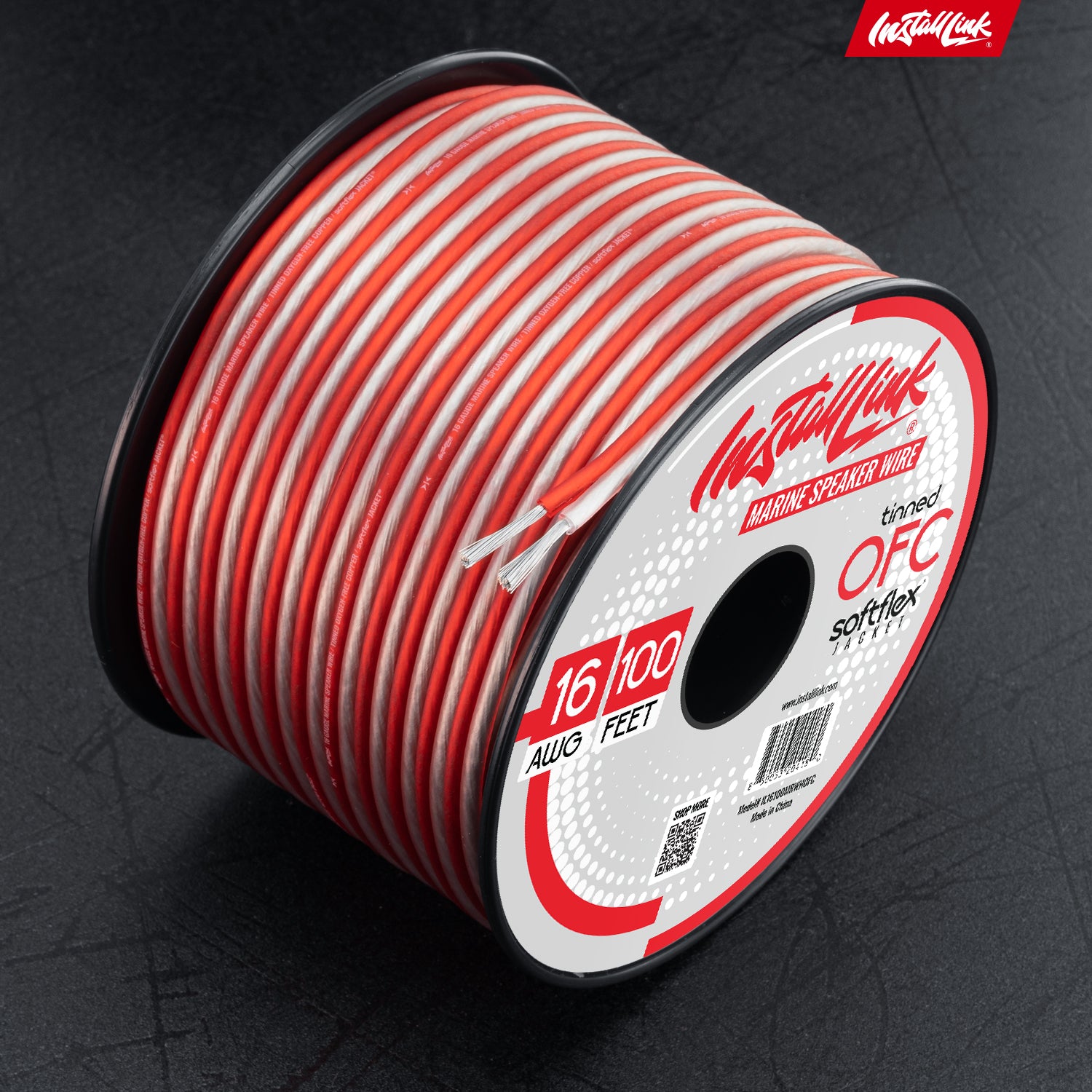 Marine Speaker Wire 16 Gauge, Tinned OFC, 100ft, Red/White image 8