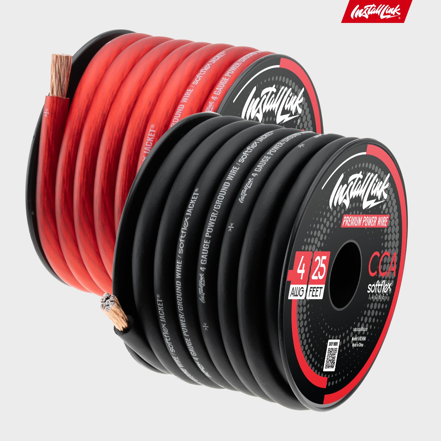 4 Gauge, Power or Ground Wire Cable 25ft Red, 25ft Black (50 Feet Total), CCA image 8