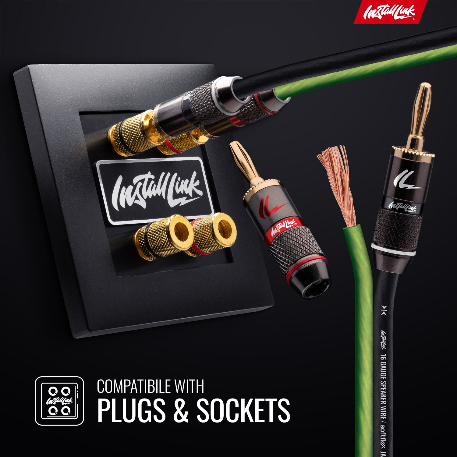 Speaker Wire 16 Gauge, CCA, 100ft, Green/Black image 3