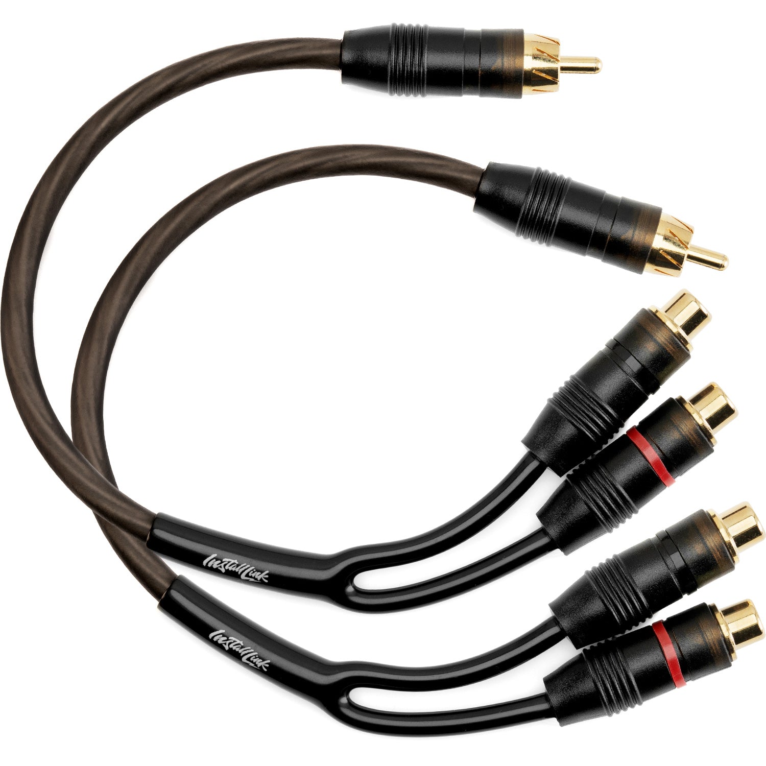 RCA Audio Cable for Subwoofer or Stereo Cable, Y Adapter 1-Male to 2-Female Splitter, 2pk image 0