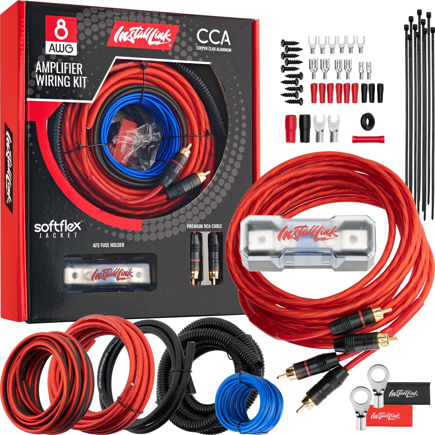Install Link 8 Gauge Amp Wiring Kit (CCA)