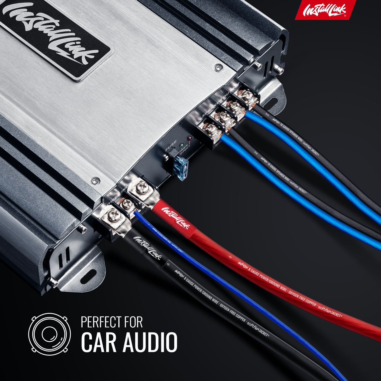Speaker Wire 10 Gauge, CCA, 50ft, Blue/Black image 1